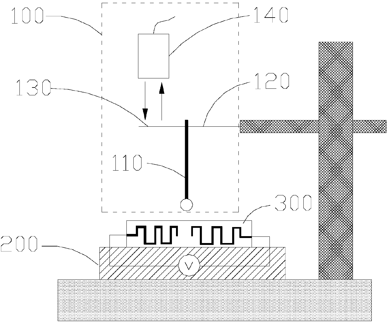 Conductor breaking position detection device and detection method