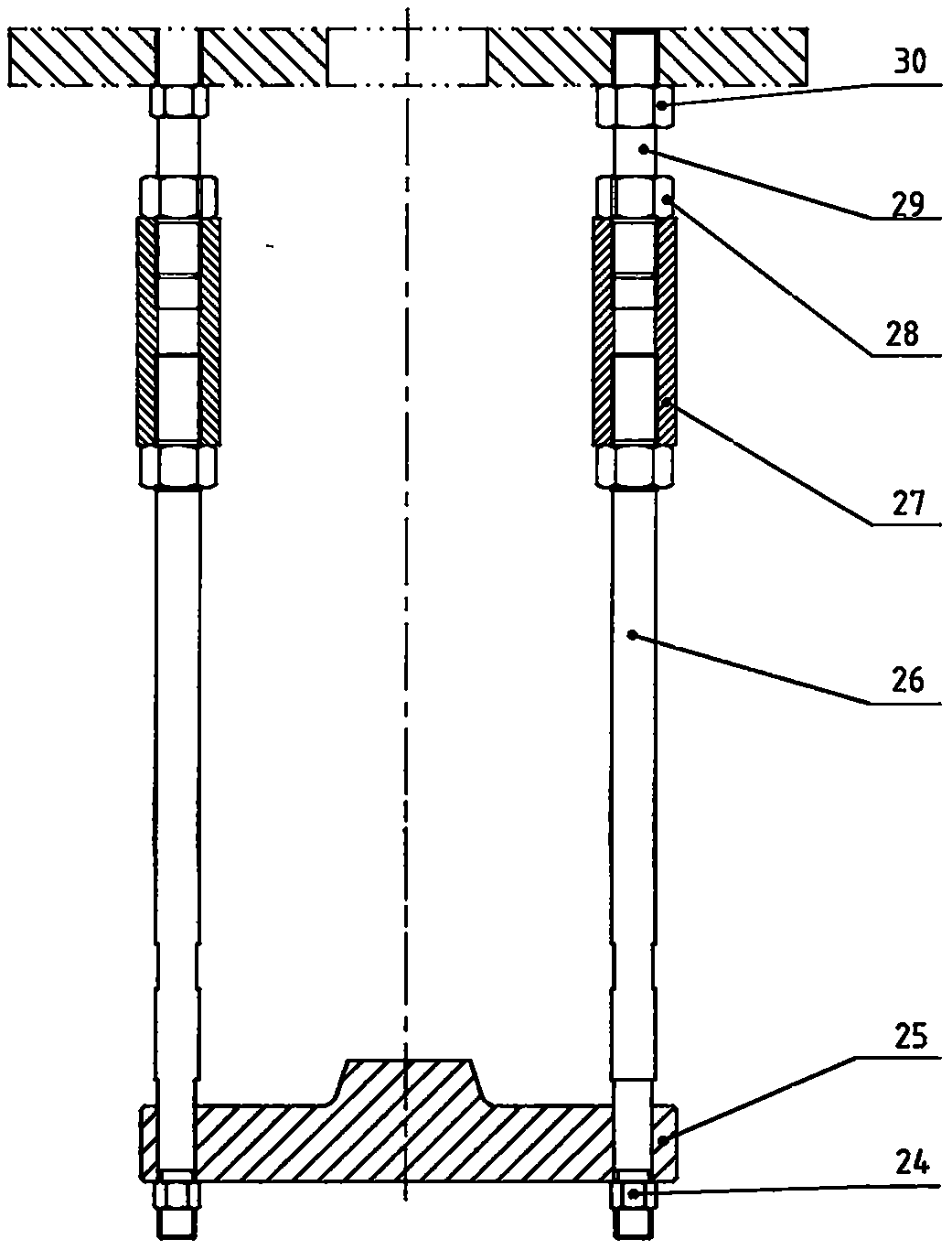 Synchronous extrusion forming mold for H-shaped steel connectors different in wall thickness