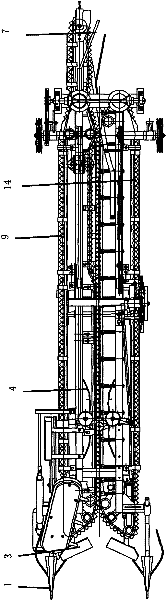 Garlic combined harvester