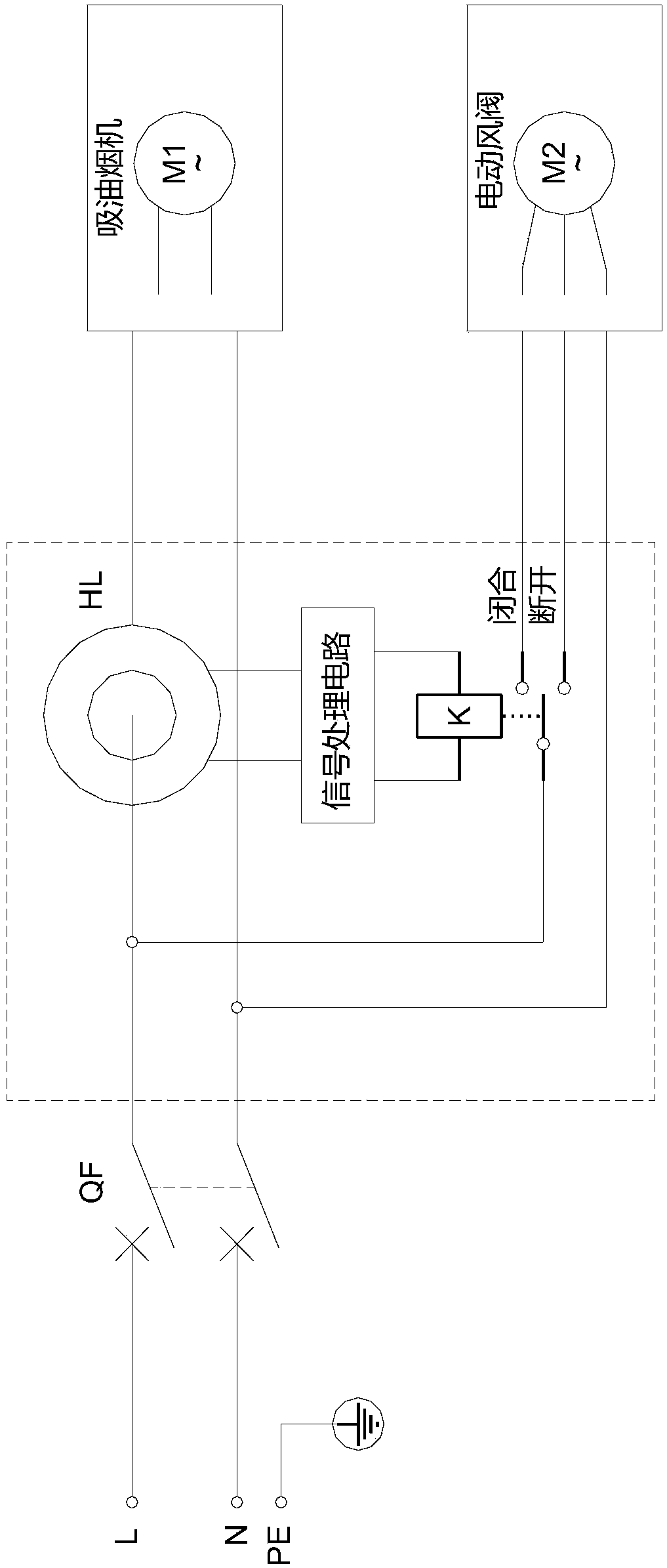 Exhaust hood air supplement linkage device