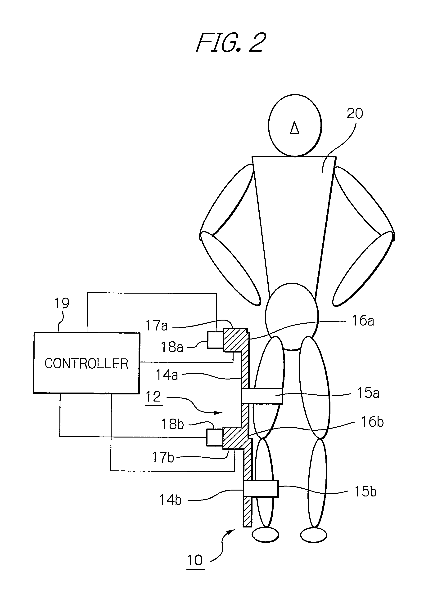 Resistance-based muscular force evaluation and training utilizing elasticity following angular change of first and second joints