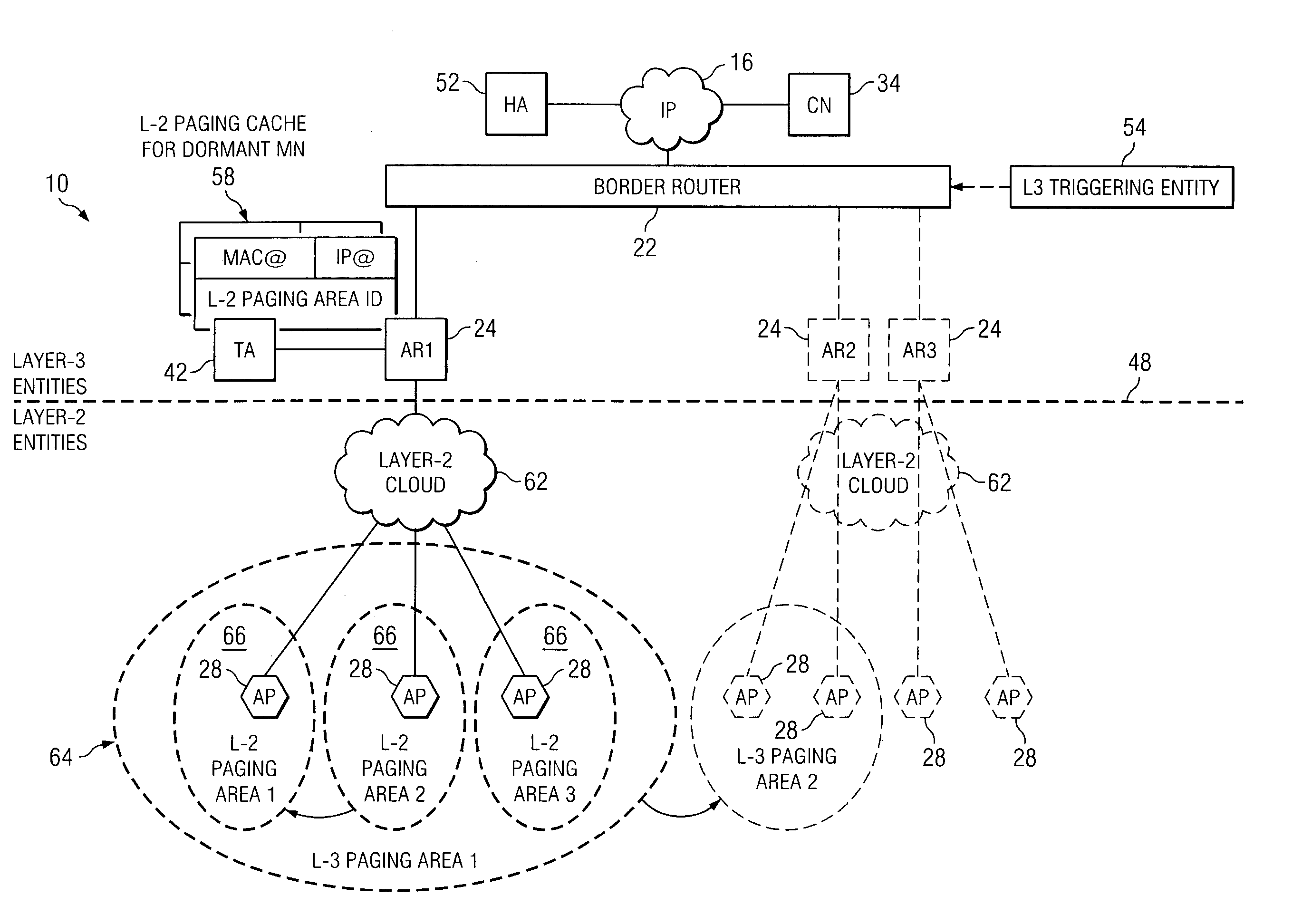 Apparatus, and an associated method, for performing link layer paging of a mobile station operable in a radio communication system