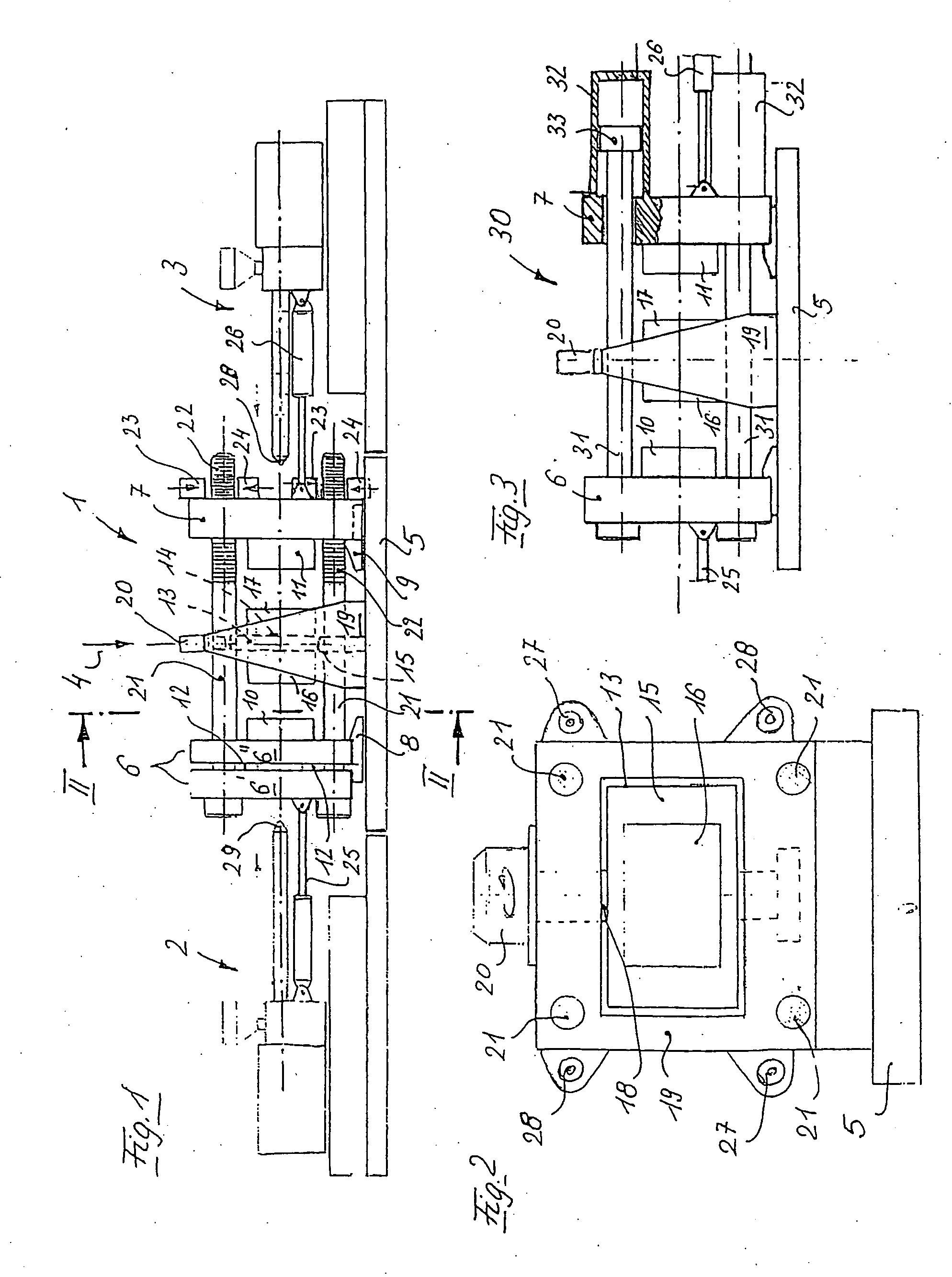 Mold closing device for an injection molding machine