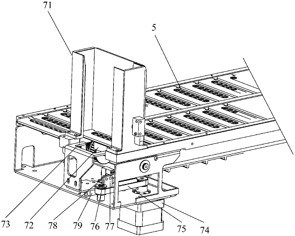 Automated cotton swab gripper, gynecological combined detector and working method thereof