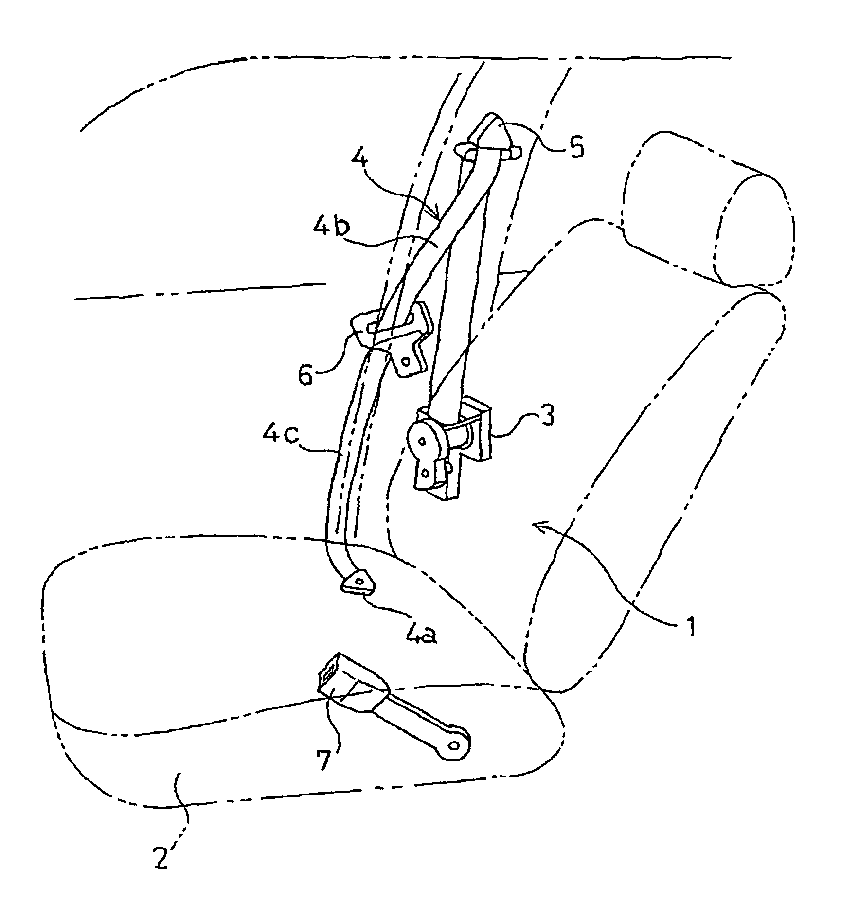 Tongue and seat belt device using the same