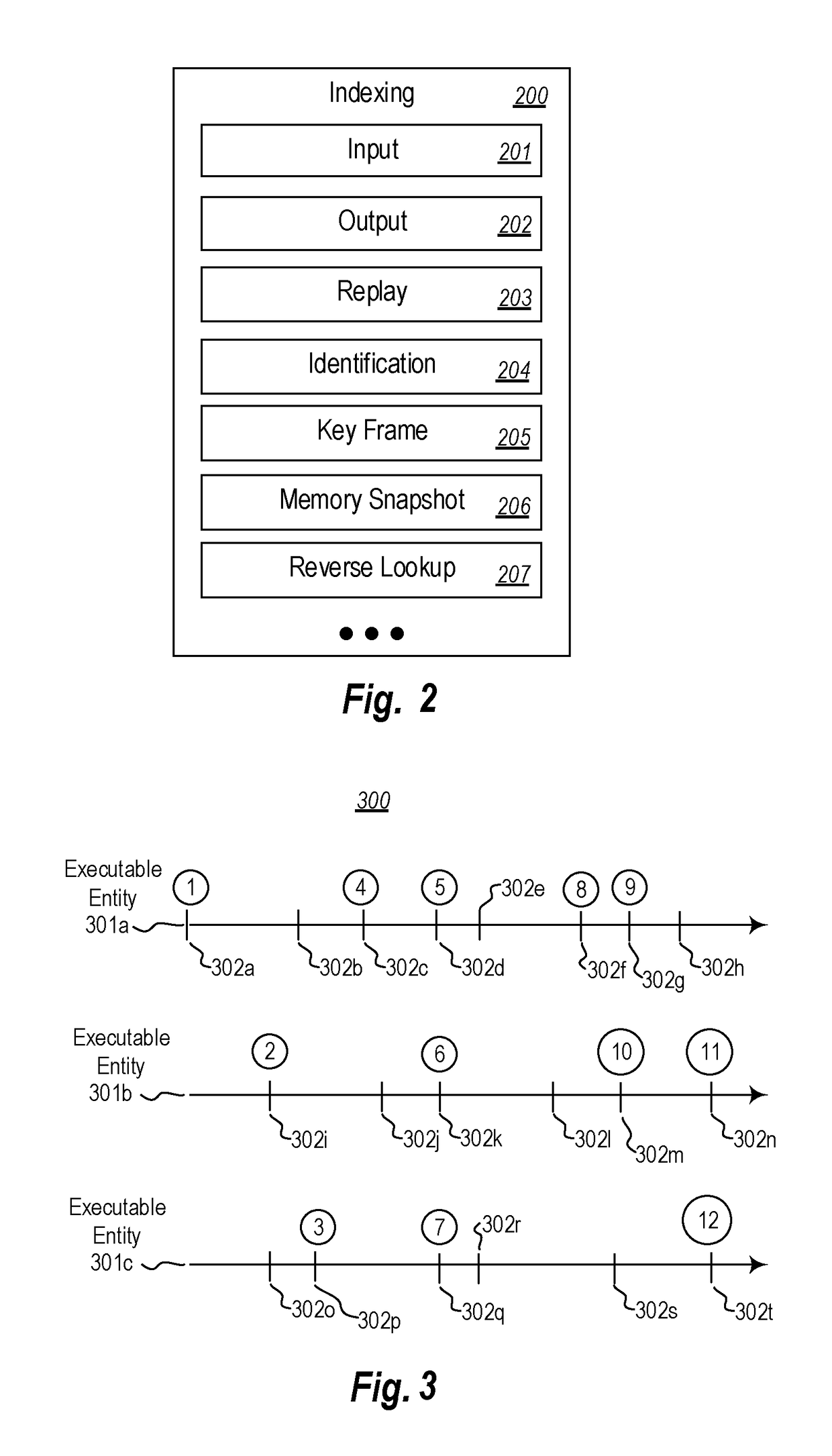 Querying an indexed time-travel trace