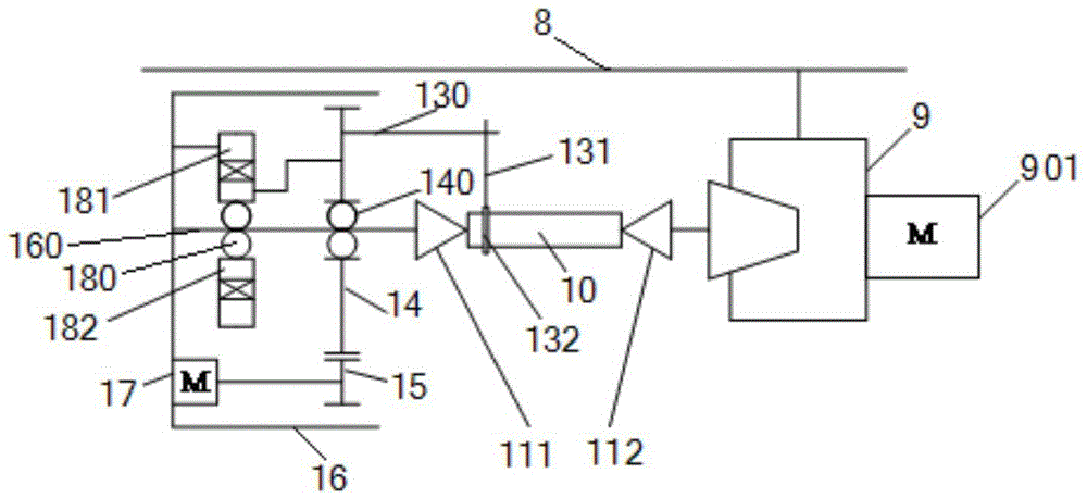 On-machine detection device and detection method of worm gear pair transmission precision