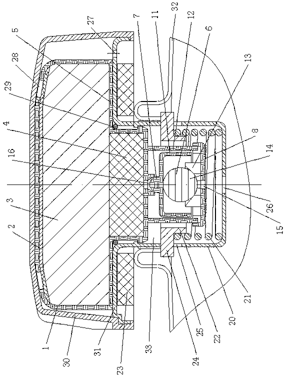 Integrated toppling-preventive fuel tank cap and carbon canister combination of small gasoline engine