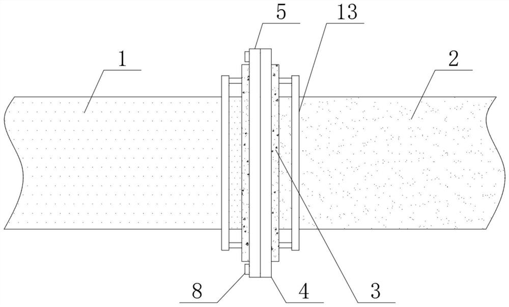 Assembly type water supply pipeline structure convenient to disassemble and replace