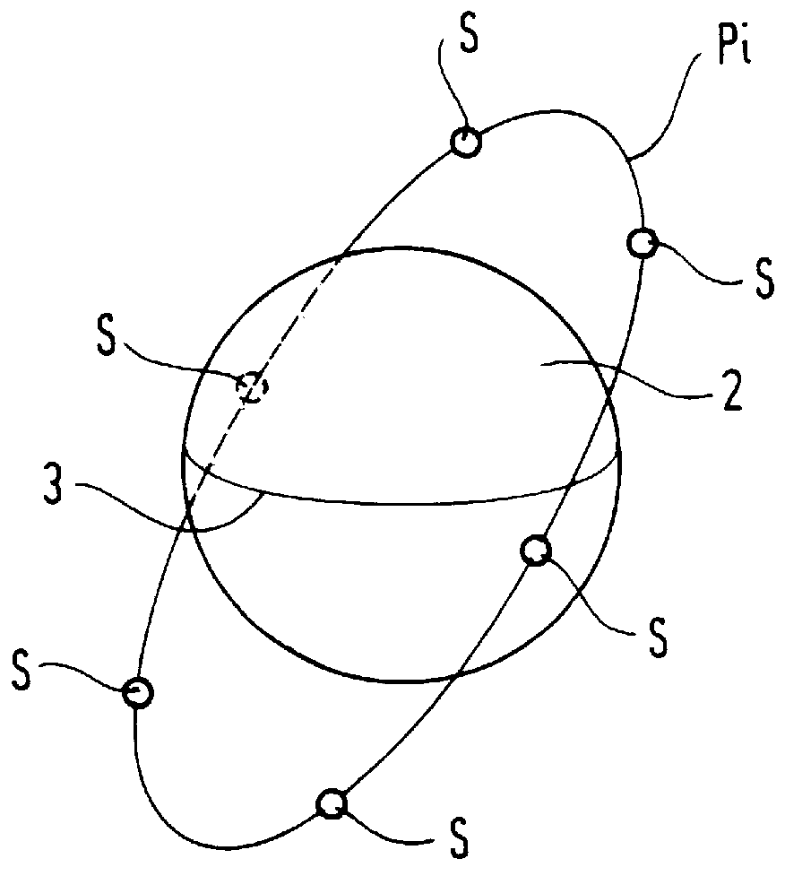 Constellation of non-geostationary satellites providing permanent coverage