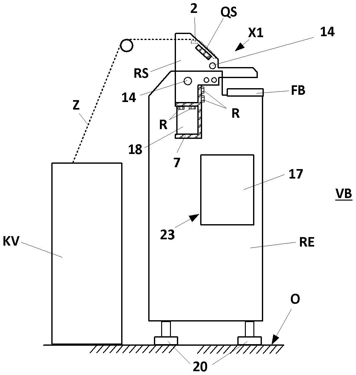 Combing machine