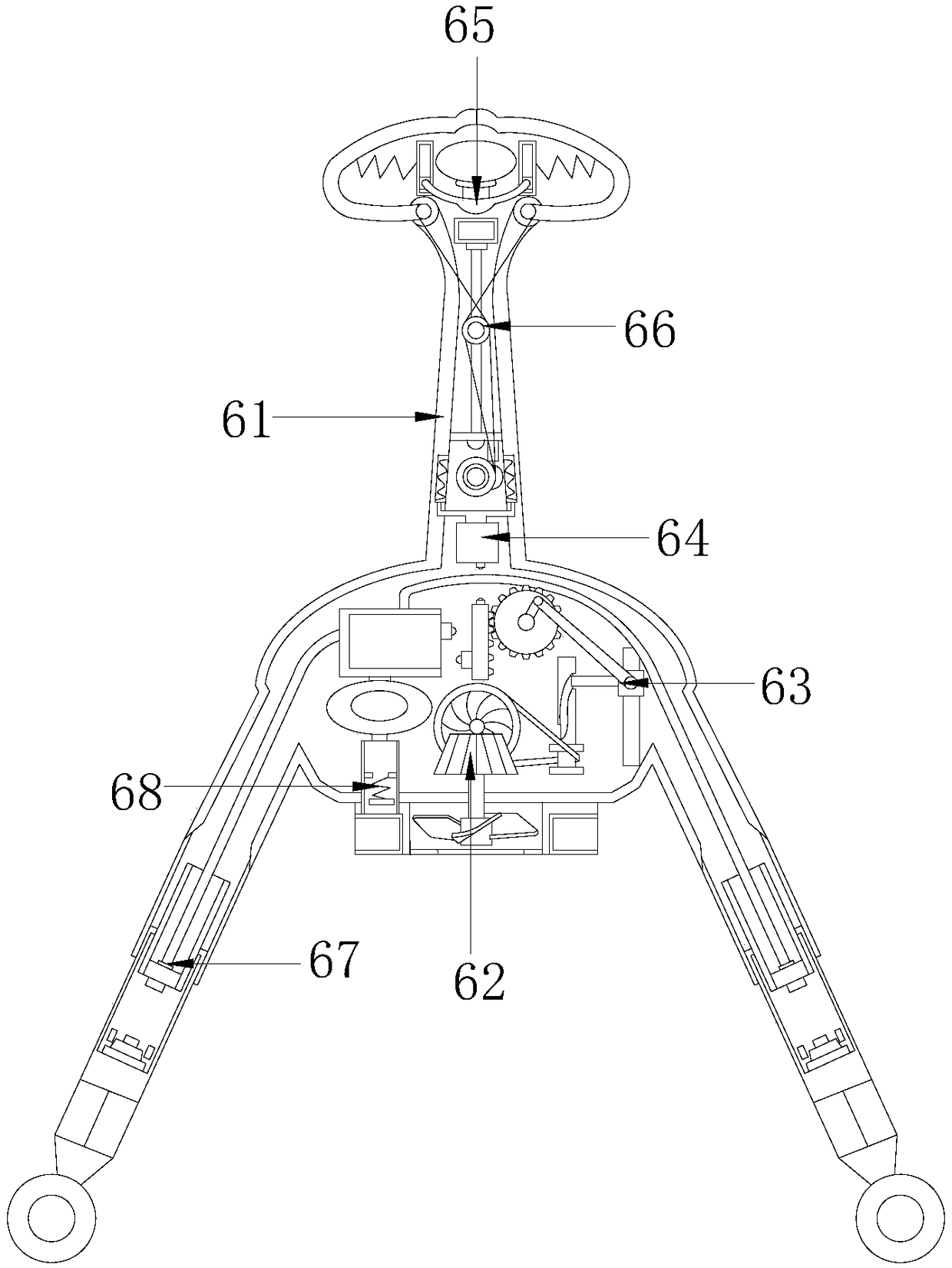 An unmanned aerial vehicle crash protection device