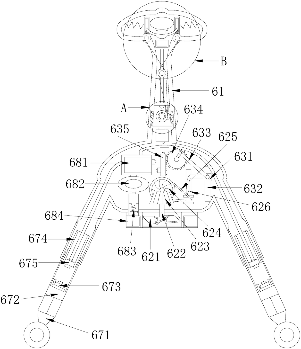 An unmanned aerial vehicle crash protection device