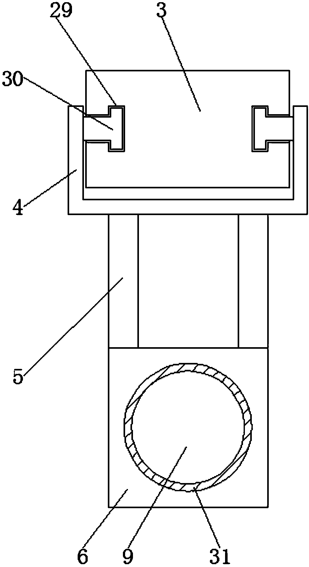 Iron rod polishing device for hardware processing