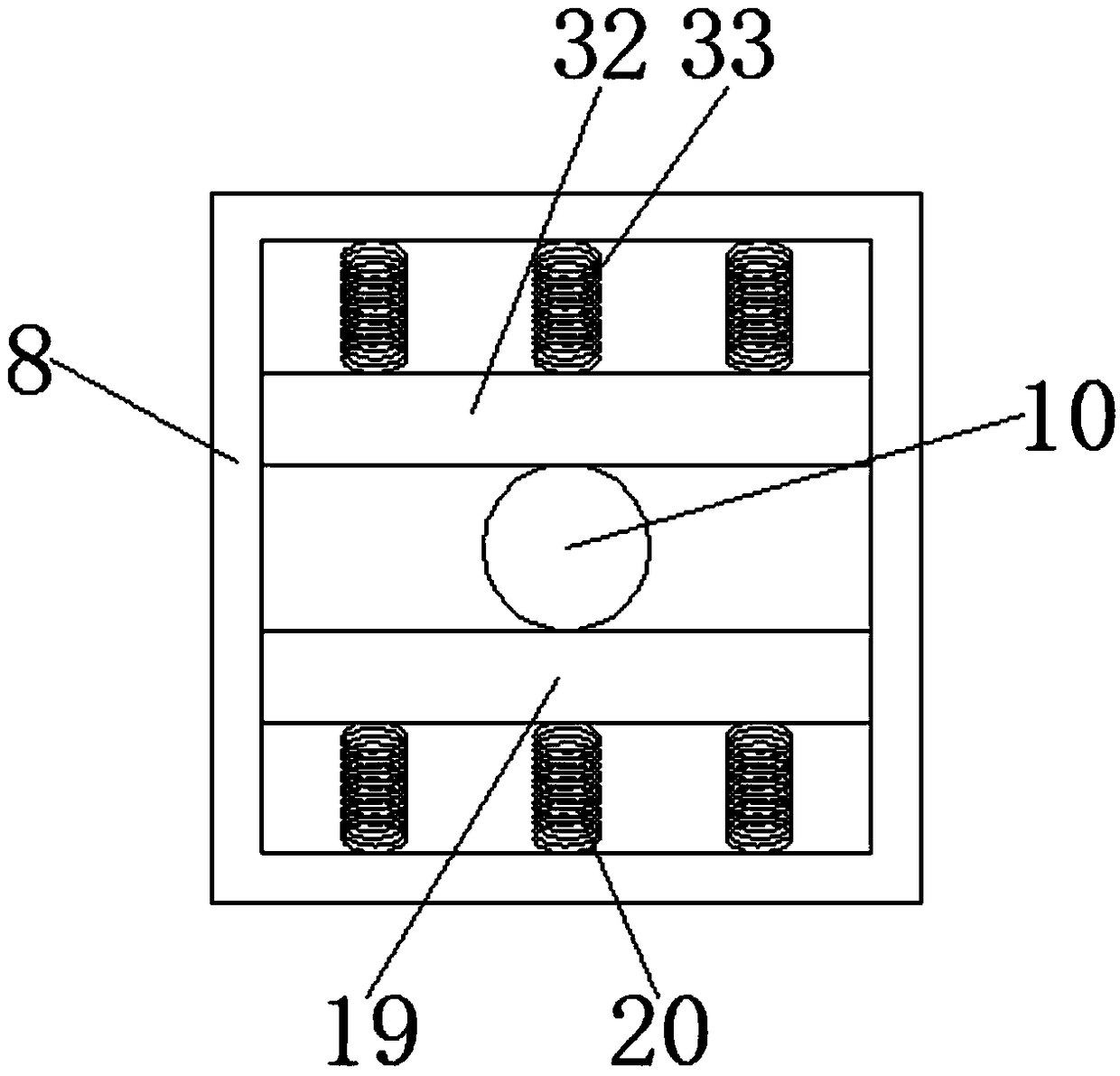 Iron rod polishing device for hardware processing