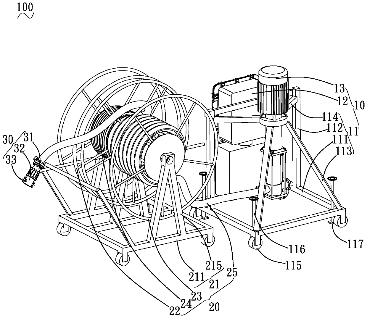 Cleaning equipment and storage tank cleaning system