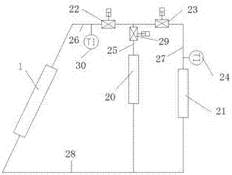 A solar heat collector system and its acoustic staff