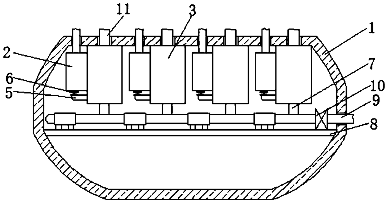 Pressurizing type engine cylinder and automobile engine