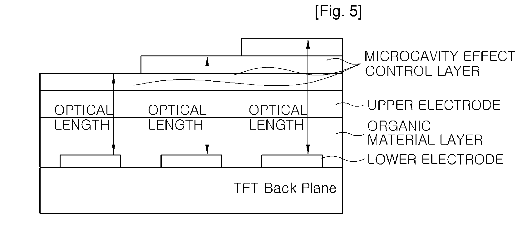 Organic light-emitting device having improved light-emitting efficiency and method for fabricating the same