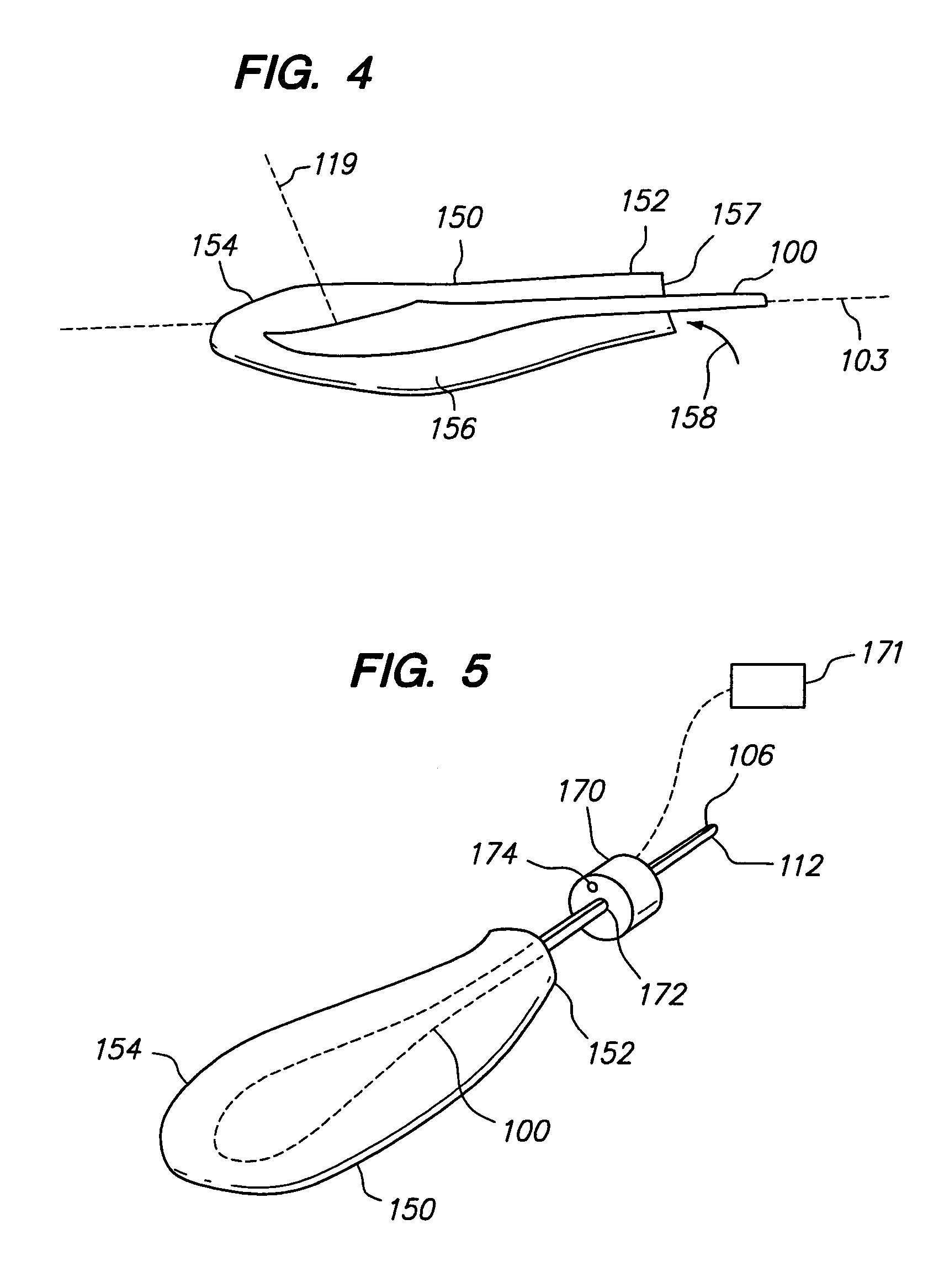 Endo-cavity focused ultrasound transducer