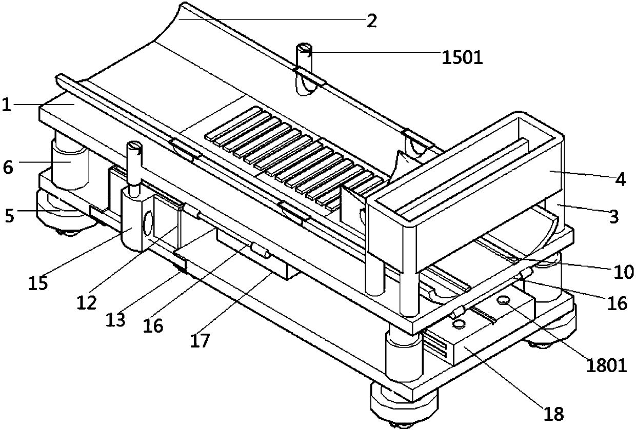 Operation table structure for veterinarian treatment