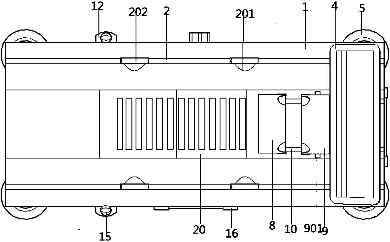 Operation table structure for veterinarian treatment