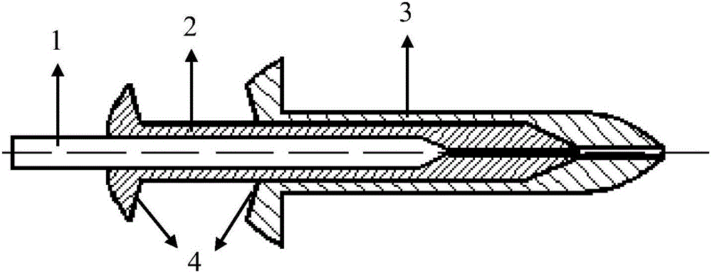 Two-stage pushing and pressing rivet