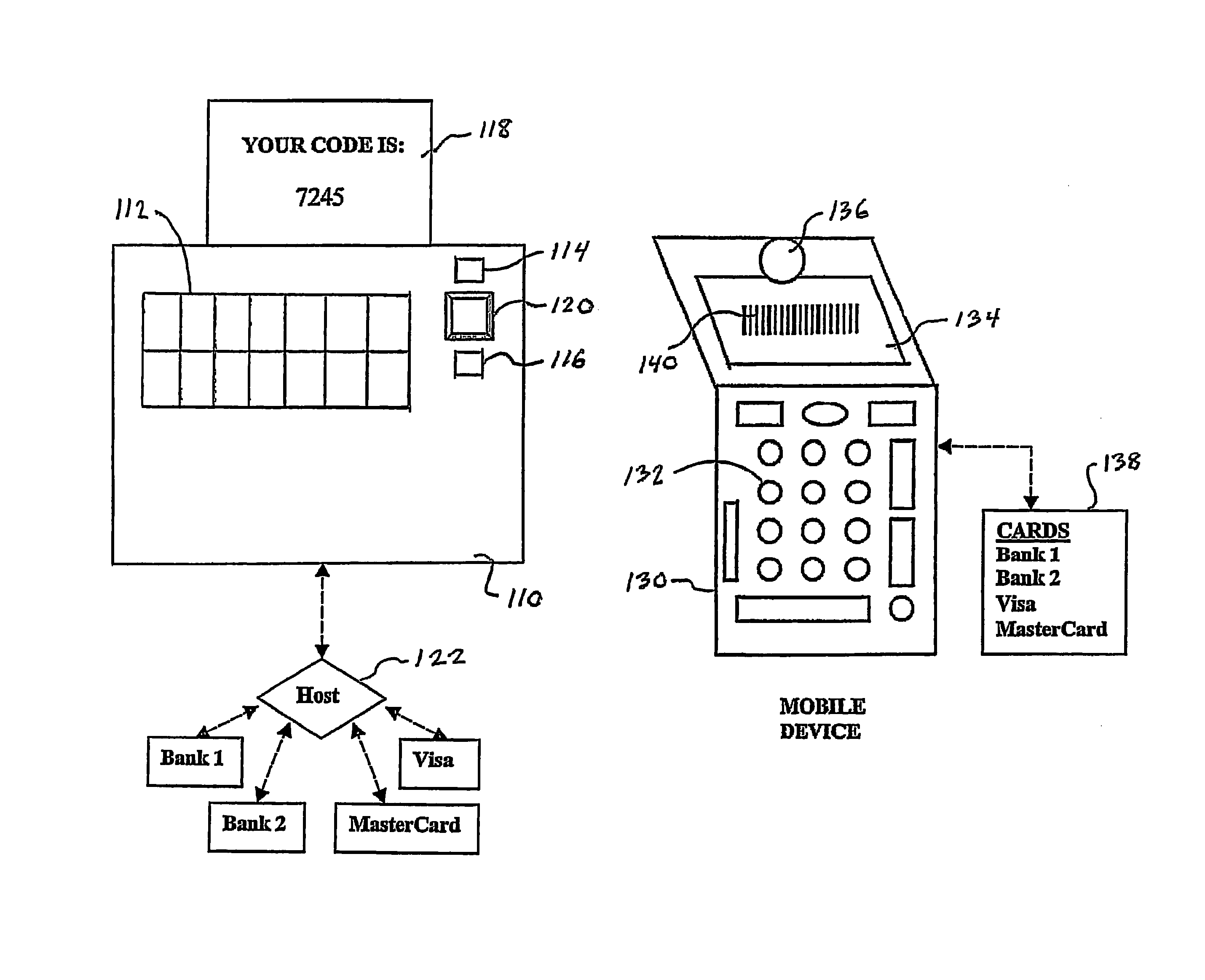 Automated banking machine with noncontact reading of card data