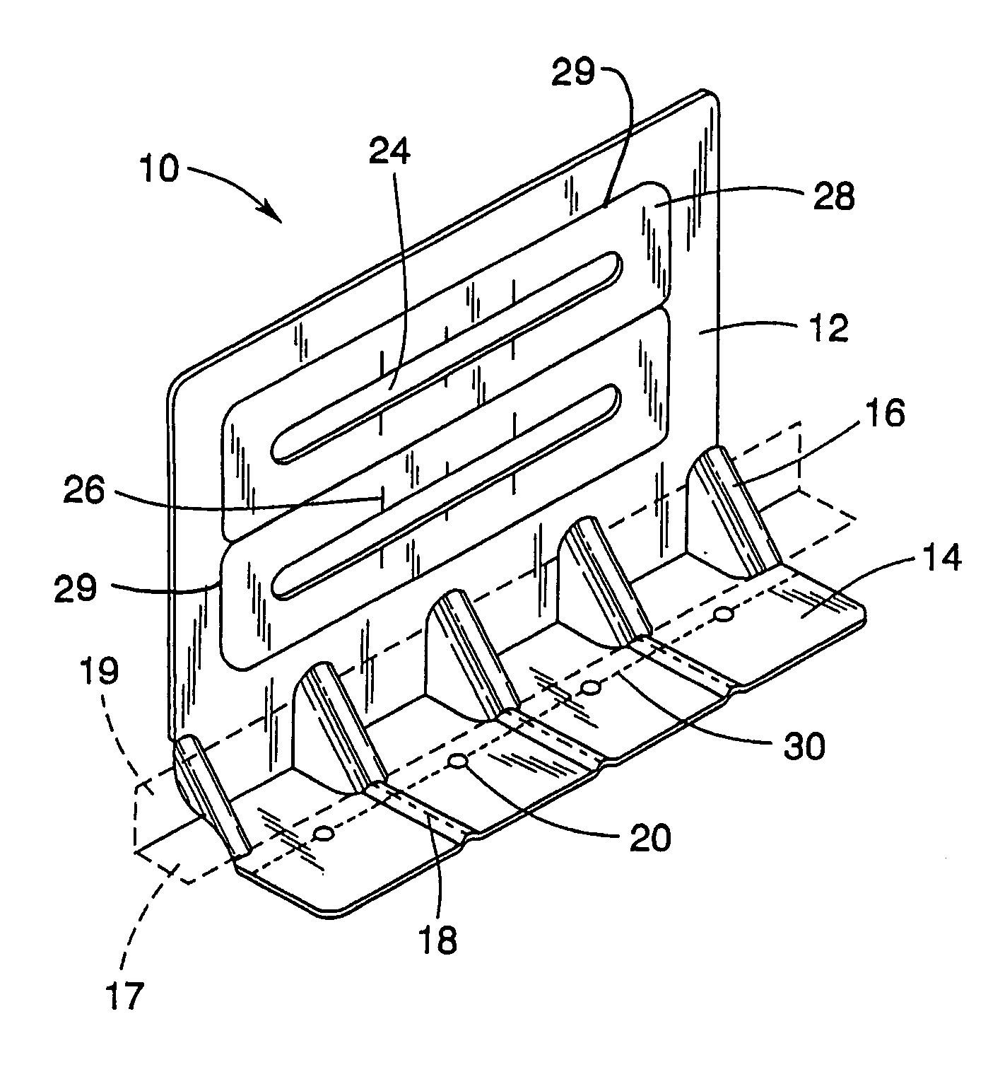 Vertical slide clip