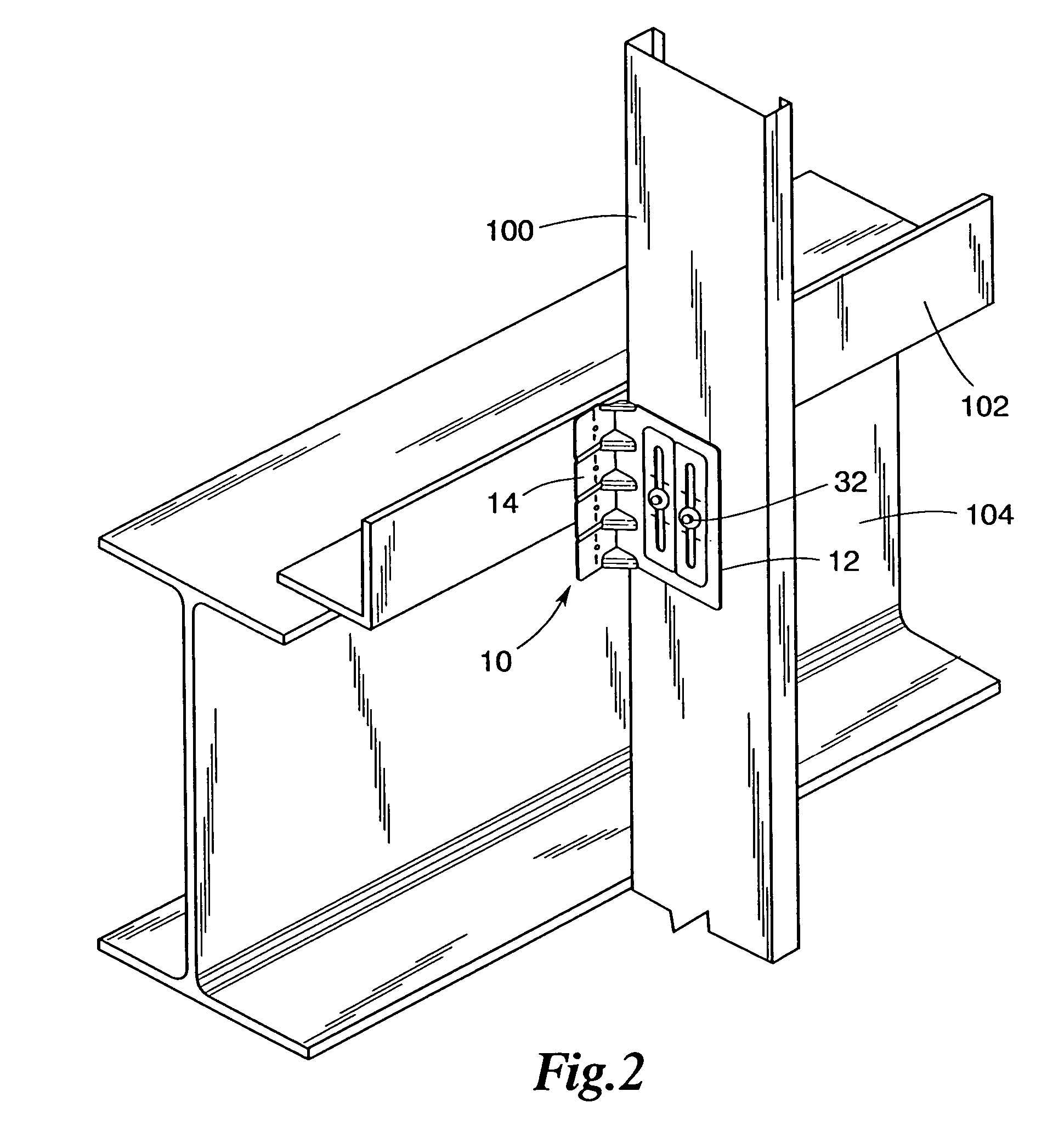 Vertical slide clip