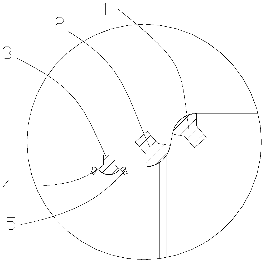 A drawing die composed of cemented carbide and gray iron