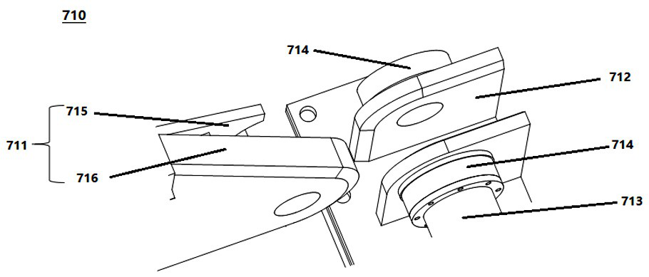 Space vehicle transfer docking locking device