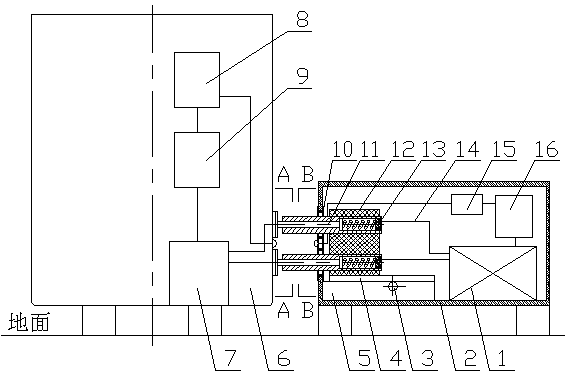 Intelligent charging device suitable for AGV guiding vehicle