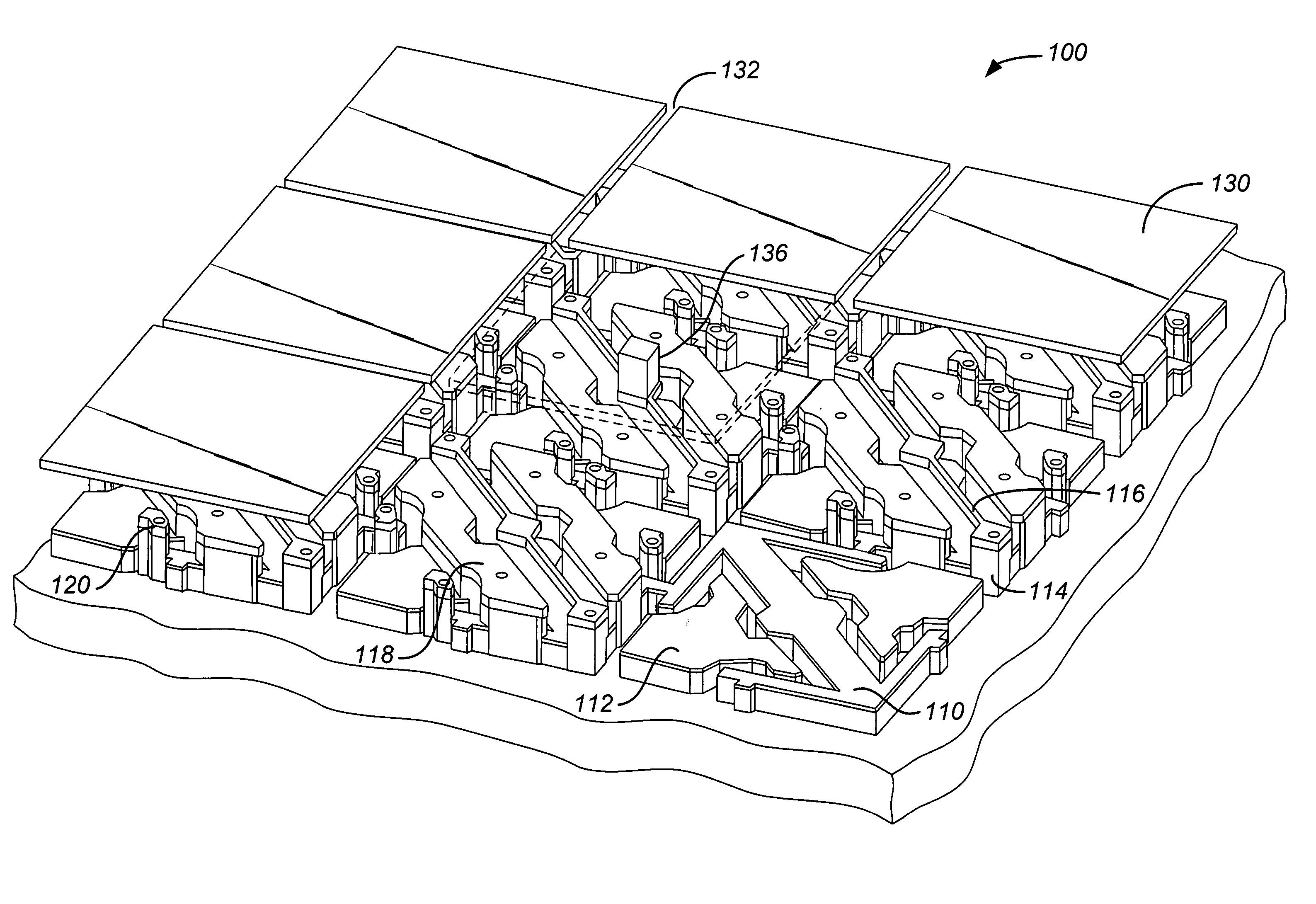 High fill ratio silicon spatial light modulator