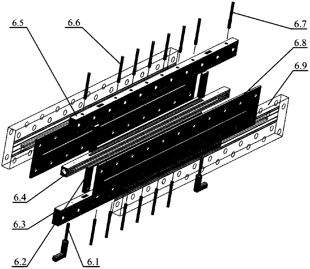 Supercritical pressure fluid flow and heat transfer visualized experimental device under constant heat flux heating condition