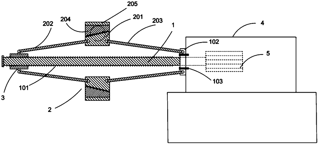 Internal expansion type hollow cylindrical fixture