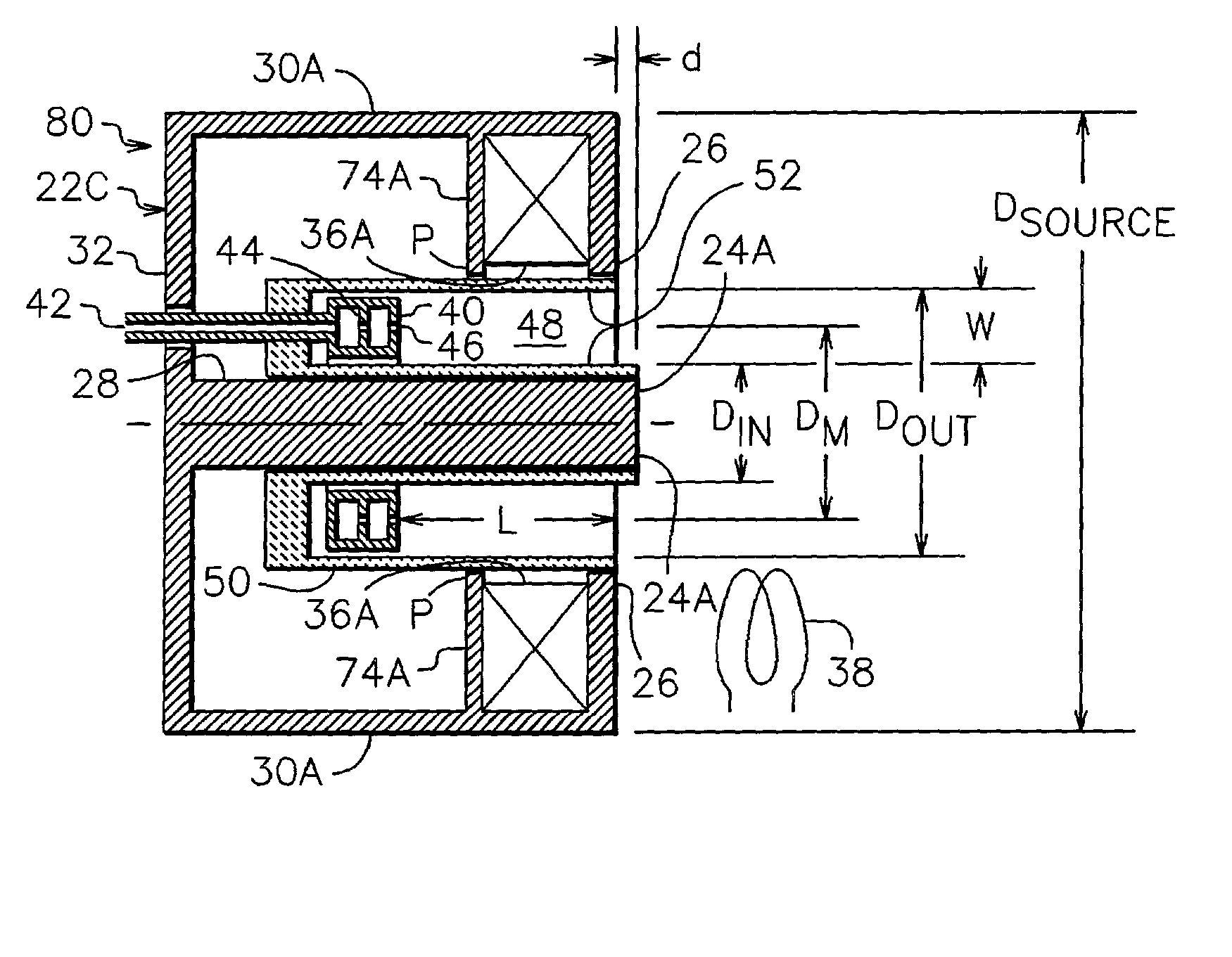 Magnetic field for small closed-drift ion source