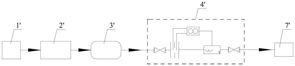 Double-pipe metering device, double-pipe metering method and double-pipe metering system