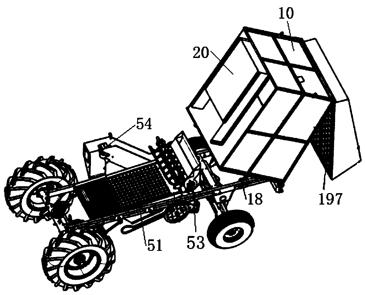 Peanut harvester and weed-throwing and dust-settling mechanism thereof