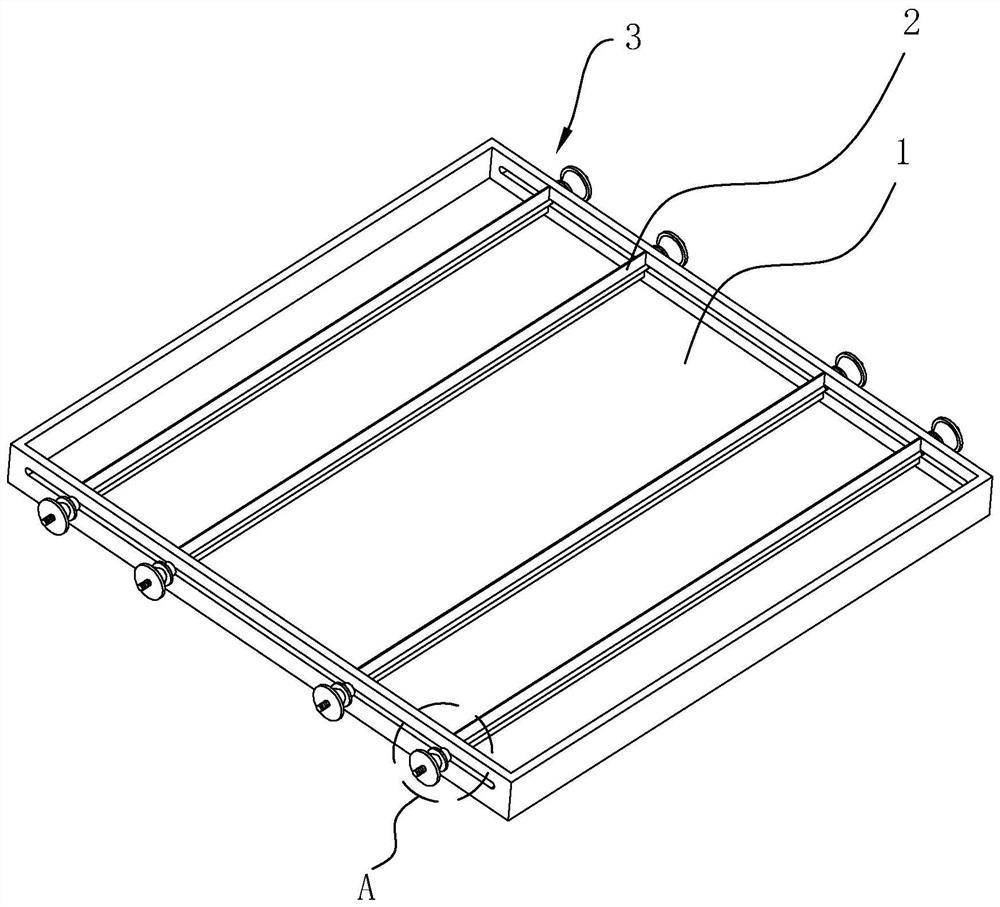 Drilling rock core box suitable for placing rock cores with different apertures