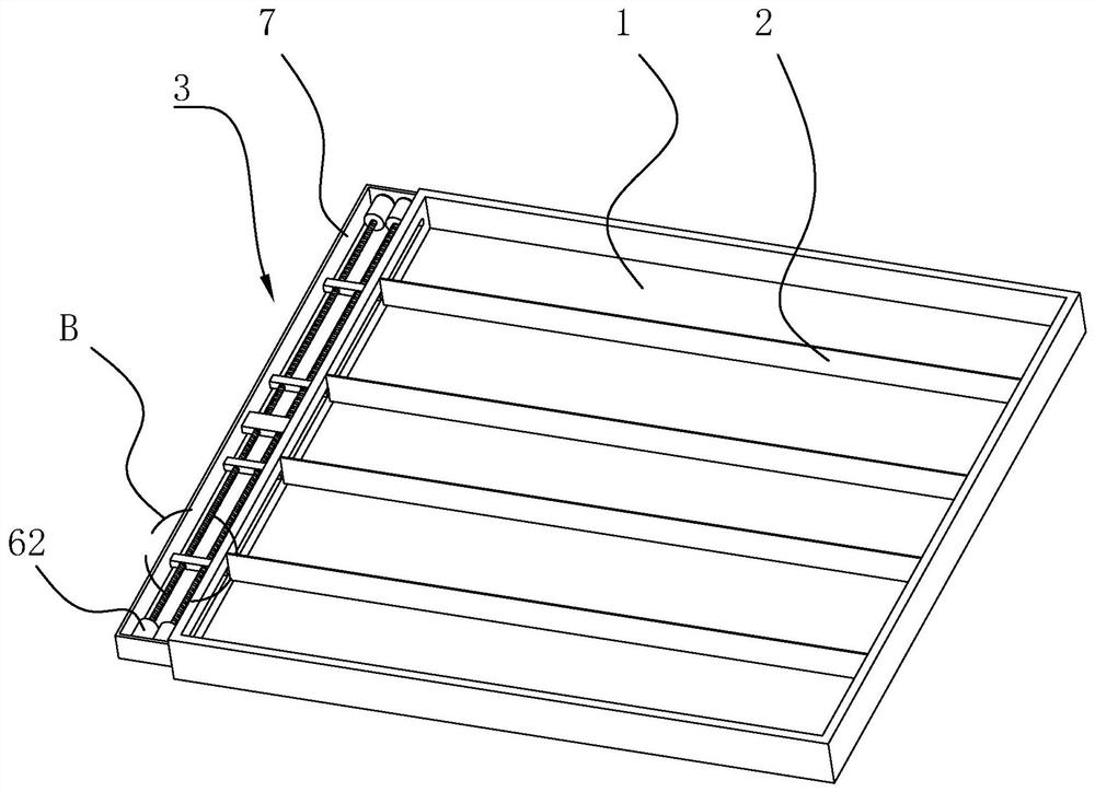 Drilling rock core box suitable for placing rock cores with different apertures