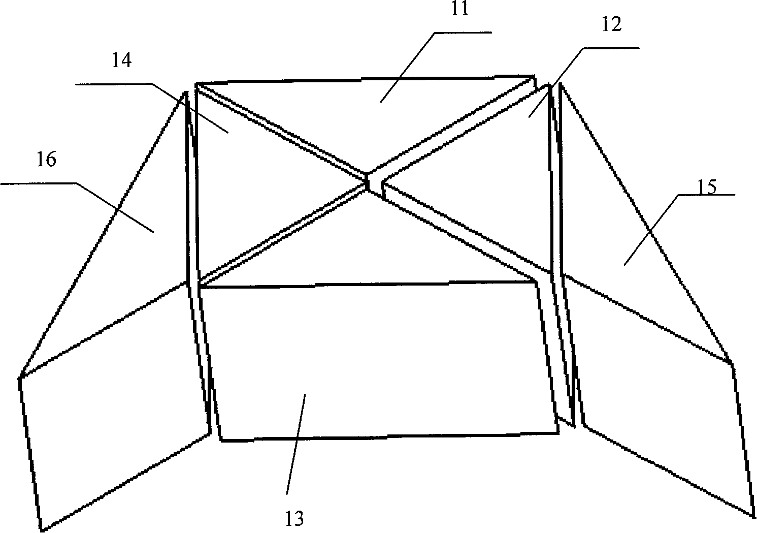 Three-color light color-combination combined prism with high high-reflection film