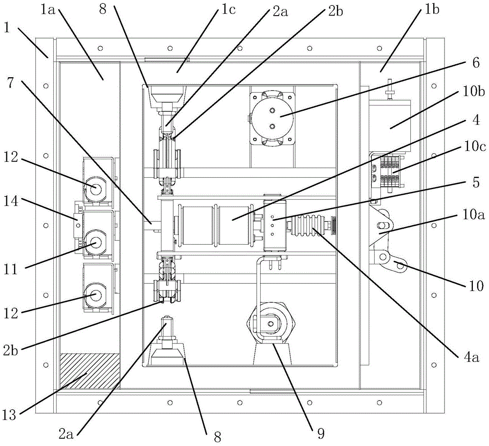 An electric locomotive gis high voltage box