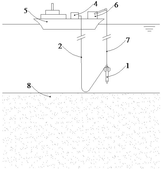 Deepwater grouting anchor and construction method