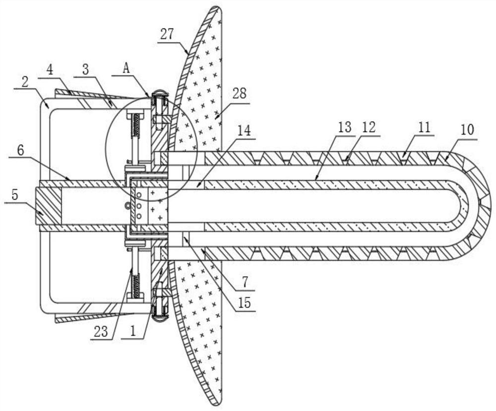 Catheter type dosing device for gynecological nursing