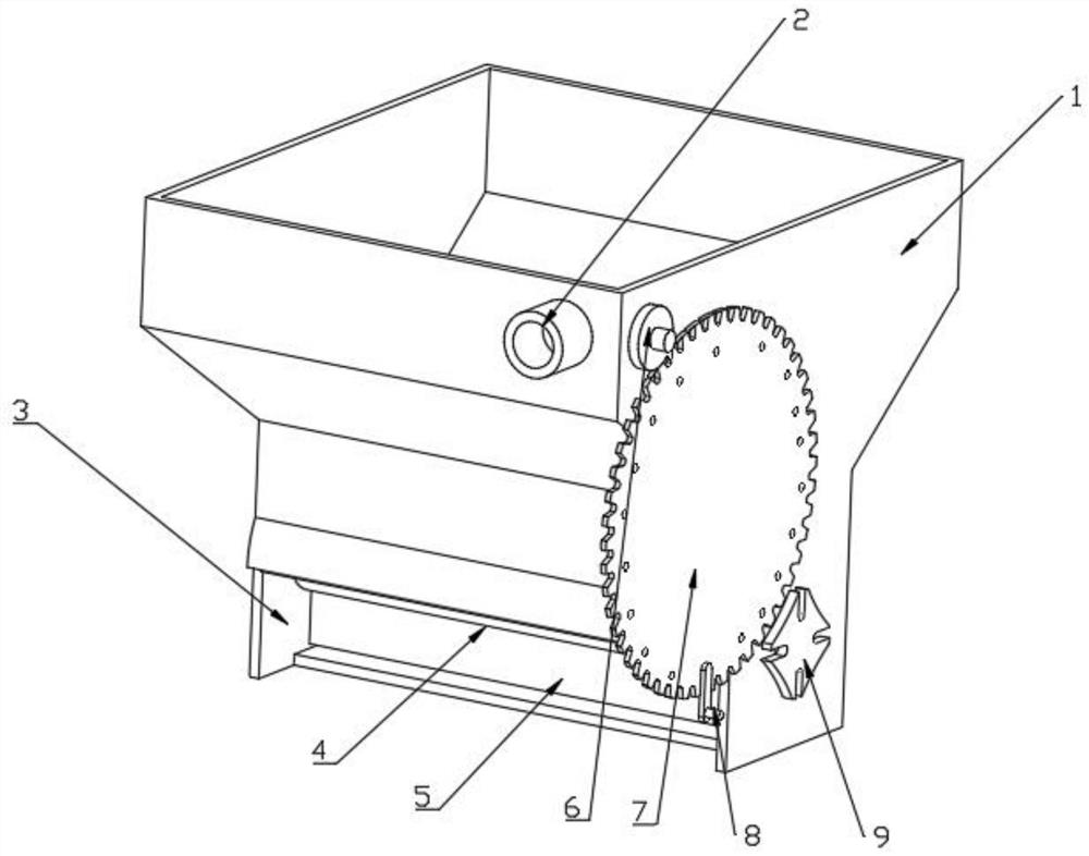 Sewage treatment sludge discharge device