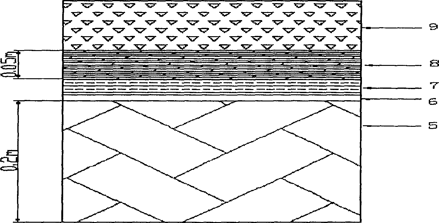 Method for constructing turf bed and planting lawn on water-storage type roof