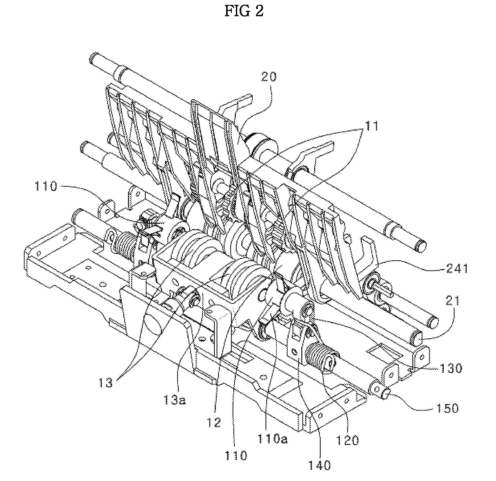 ATM equipped with structure for preventing rotation of stack roller