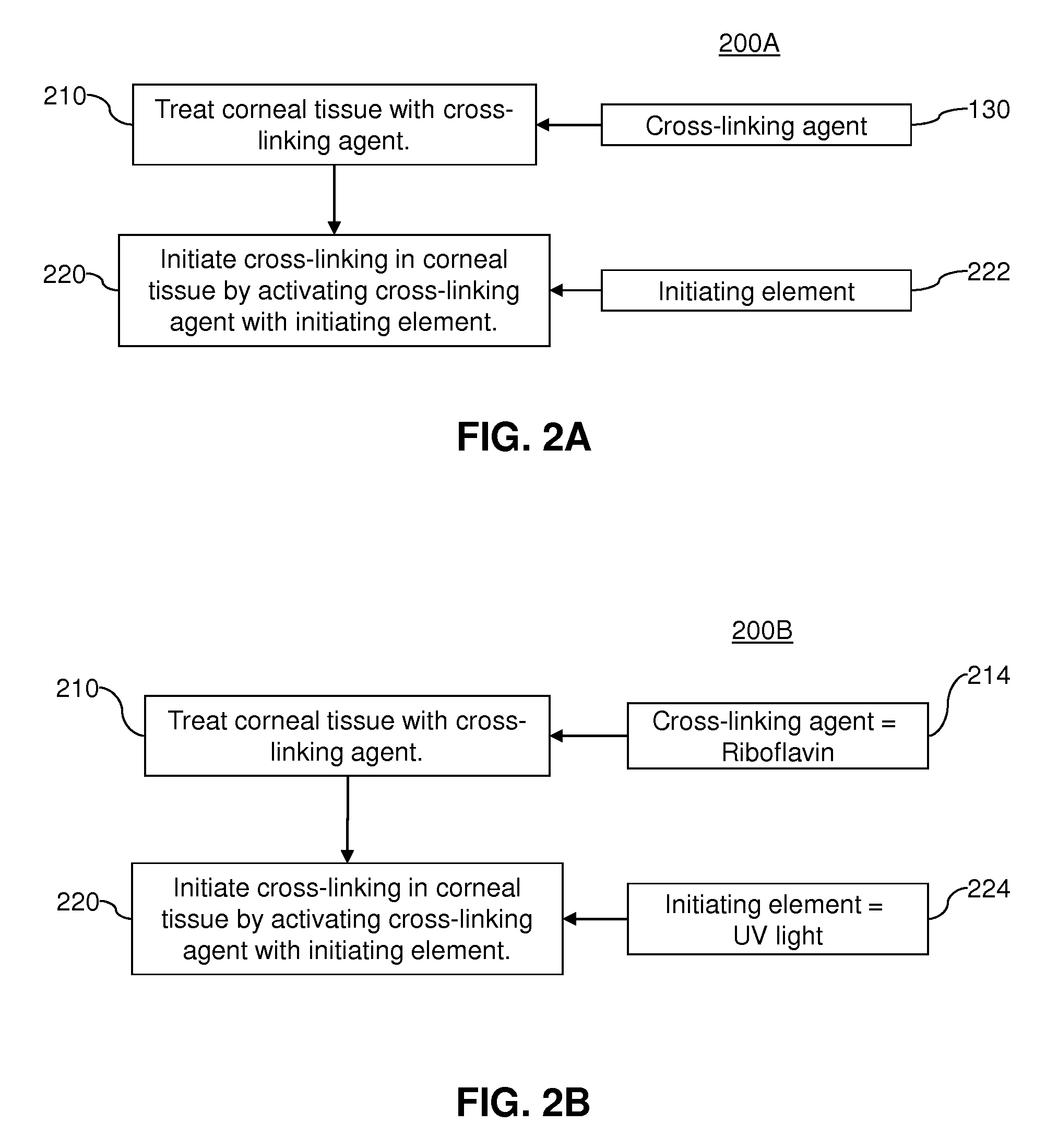 Sterilizing application of cross-linking agent