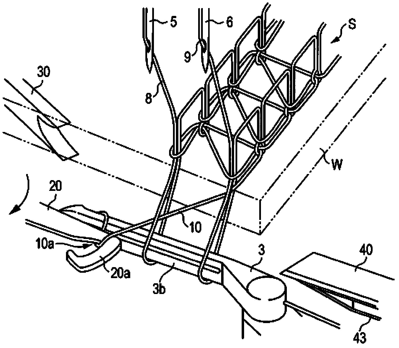 Stitch opening preventing device